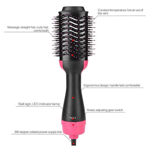 Multifunctional Hair Dryer 2 in 1 Hot Hair Brush - HAB 