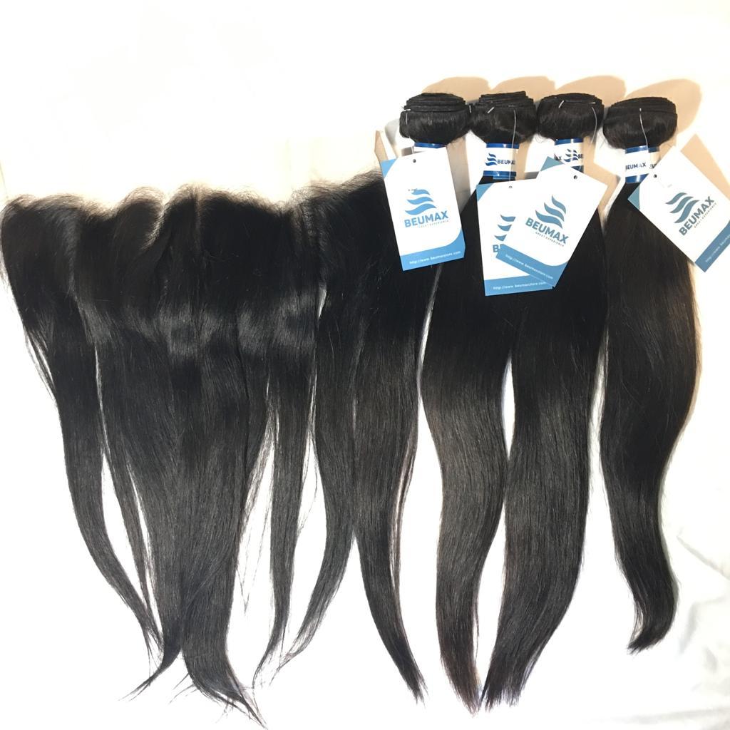 BeuMax Hairs 9A Grade Brazilian Human Hair Extension Straight Hair - HAB 