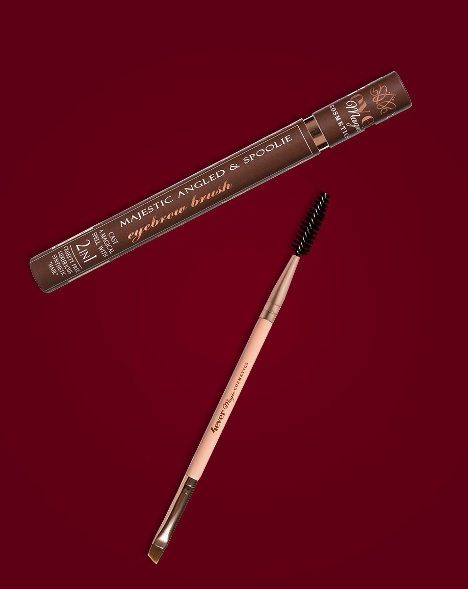 Majestic Angled and Spoolie Eyebrow Brush - HAB 