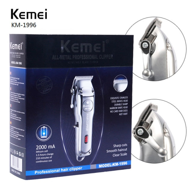 Kemei Electric Shaver for Men Twin Blade Reciprocating Cordless Razor Hair Beard USB Rechargeable Shaving Machine Barber Trimmer - HAB 