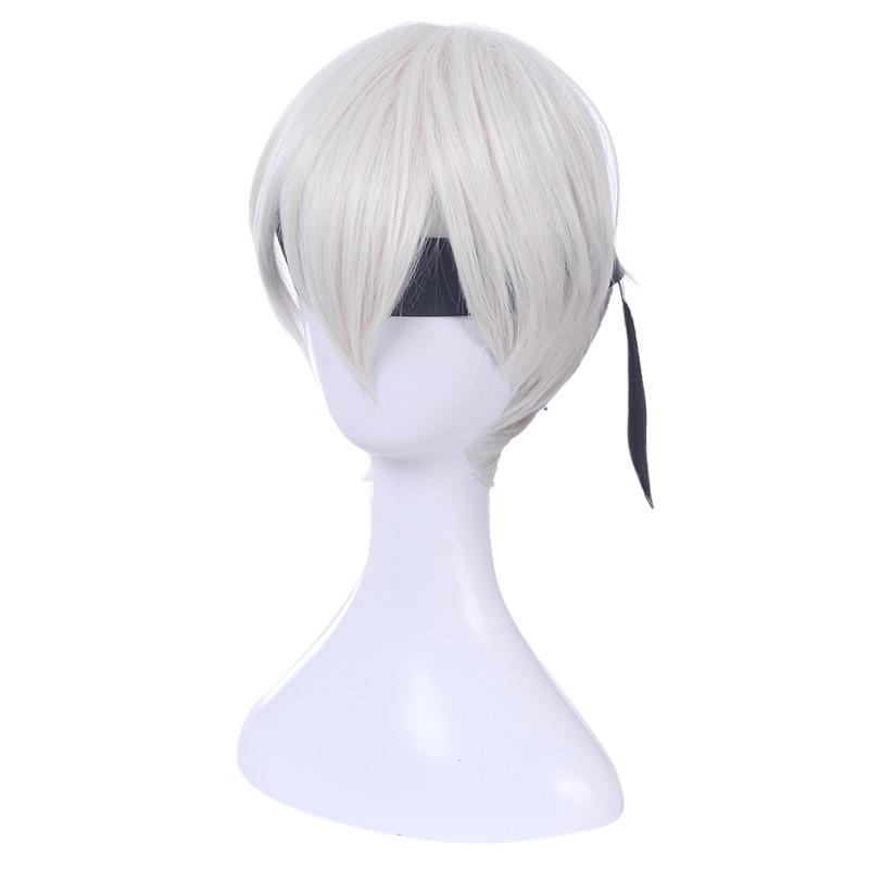 Nier Automatas 2B 9S Cosplay Wigs White Short Men Cosplay Wigs - HAB 