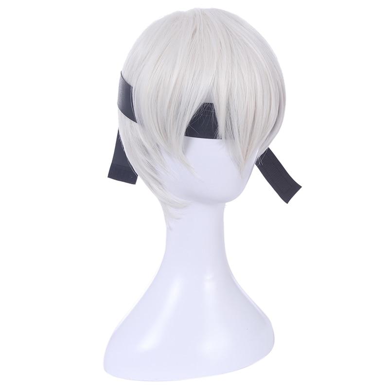 Nier Automatas 2B 9S Cosplay Wigs White Short Men Cosplay Wigs - HAB 