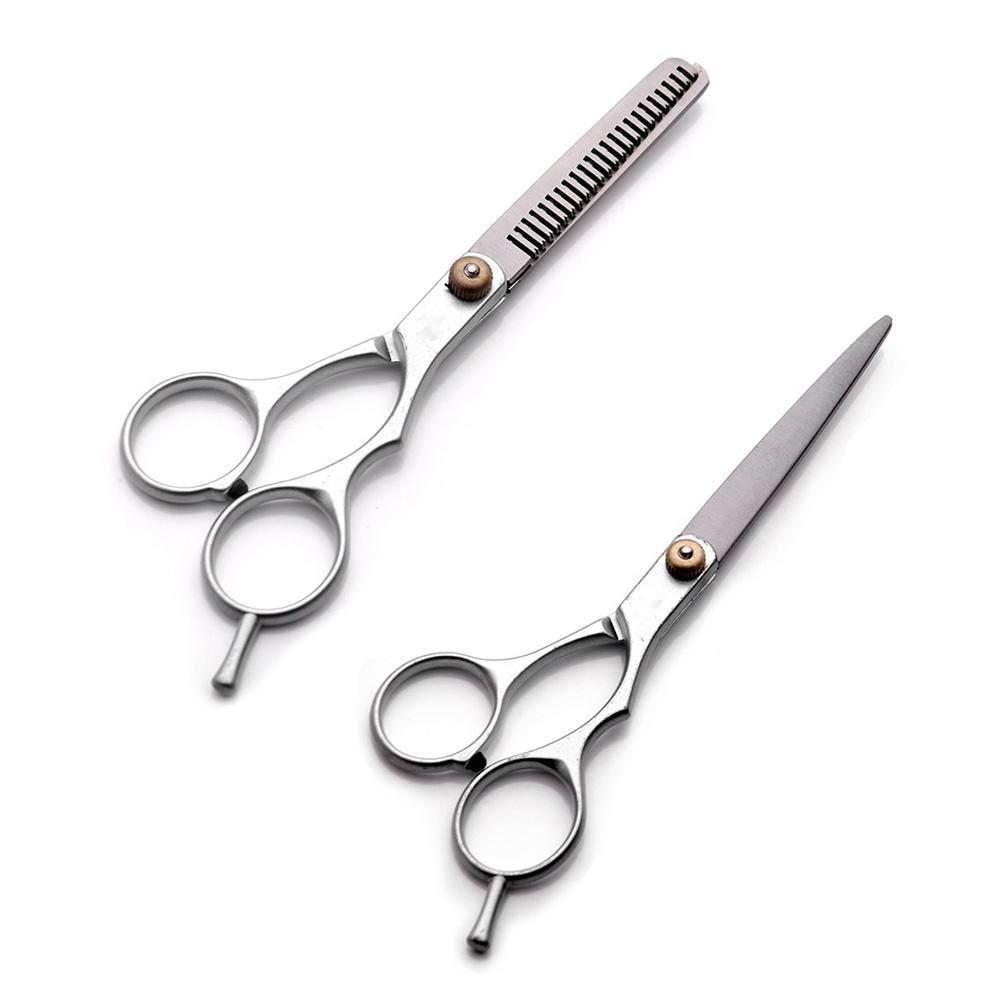 5.5/6 inch Cutting Thinning Styling Tool Hair Scissors Stainless Steel Salon Hairdressing Shears Regular Flat Teeth Blades - HAB 