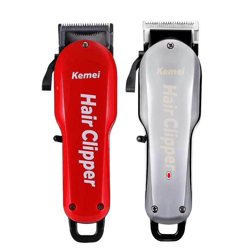 Kemei 7 Hours Large Capacity Battery Professional Wahl Hair Clipper Barber Shop Salon Coiffure Electric Cutter Shaving Machine - HAB 