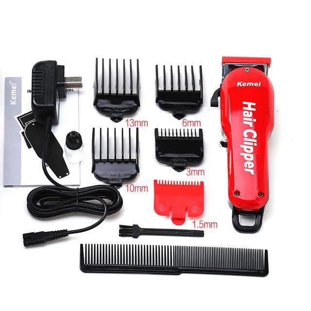 Kemei 7 Hours Large Capacity Battery Professional Wahl Hair Clipper Barber Shop Salon Coiffure Electric Cutter Shaving Machine - HAB 