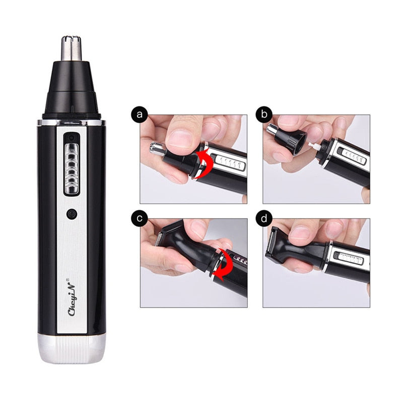 4 in 1 Professional Electric Rechargeable Nose and Ear Hair Trimmer Shaver Temple Cut For Men Personal Care Tools S36 - HAB 