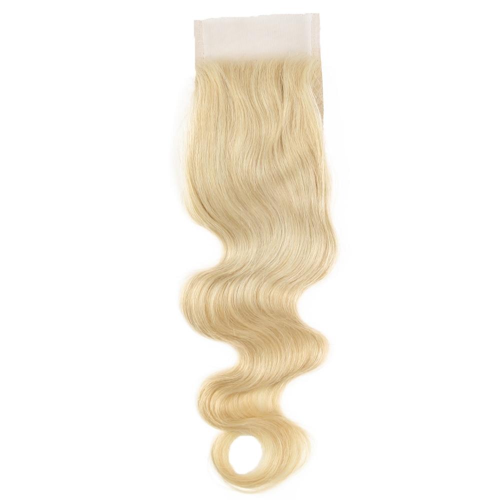 Beumax Blonde Body Wave Bundles With Closure Orange Brazilian Hair - HAB 