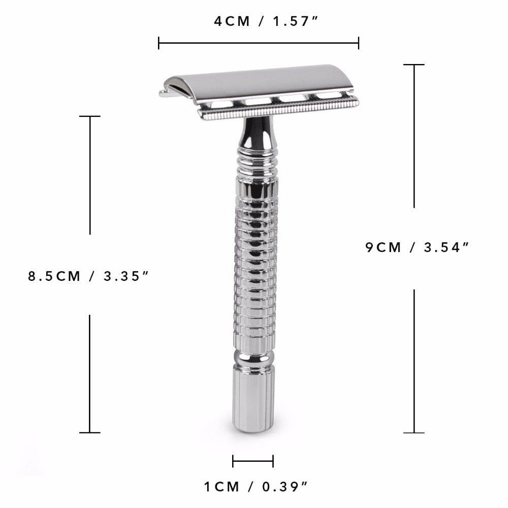 QSHAVE Double Edge Mens Shaving Razor - HAB 