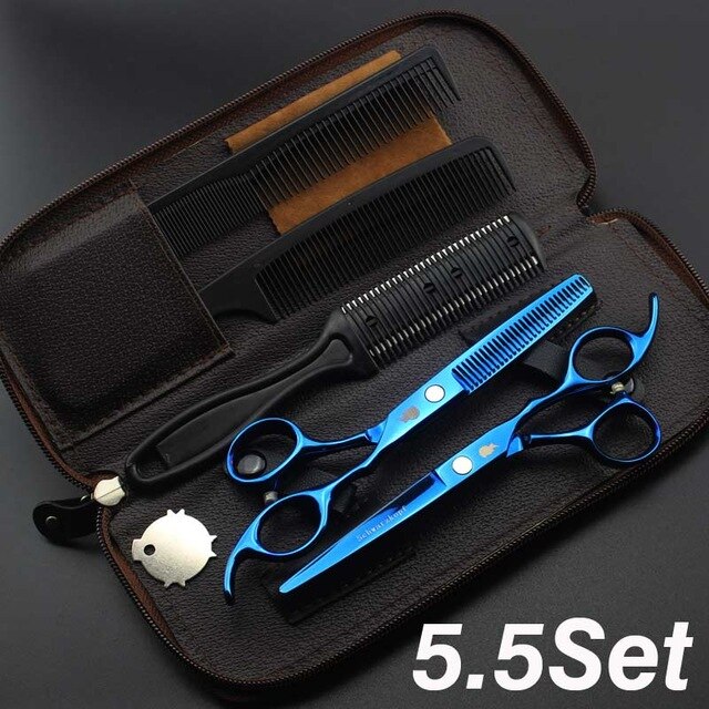 New  Profissional Hairdressing Scissors Hair Cutting Scissors Set Barber Shears  High Quality Salon 6.0inch Multi-color optiona - HAB 