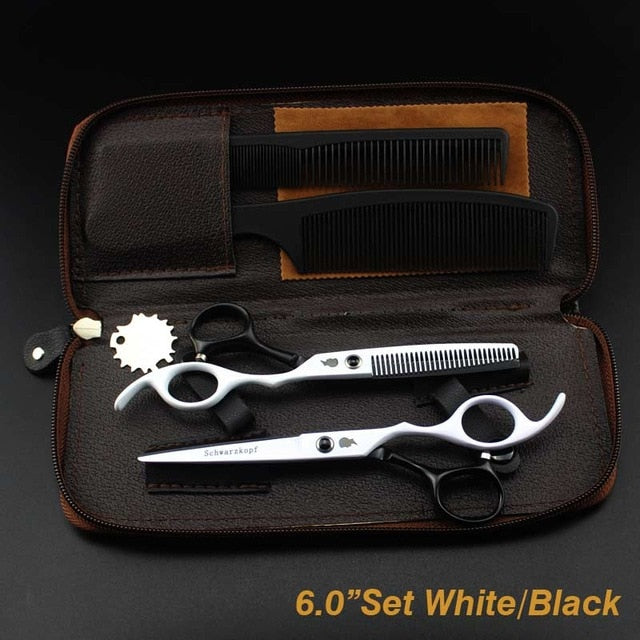 New  Profissional Hairdressing Scissors Hair Cutting Scissors Set Barber Shears  High Quality Salon 6.0inch Multi-color optiona - HAB 