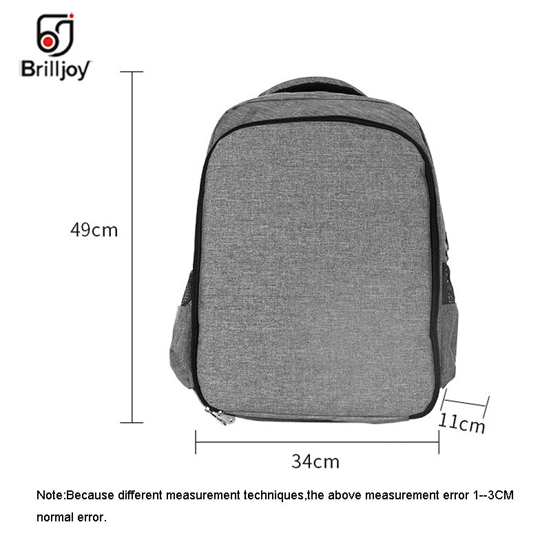 Brilljoy Barber Hair Accessories Large Capacity Storage Outdoor Travel Backpack Hairdressing Clipper Tool Bag Cosmetic Organizer - HAB 