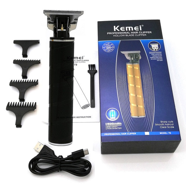 Kemei Electric Shaver for Men Twin Blade Reciprocating Cordless Razor Hair Beard USB Rechargeable Shaving Machine Barber Trimmer - HAB 