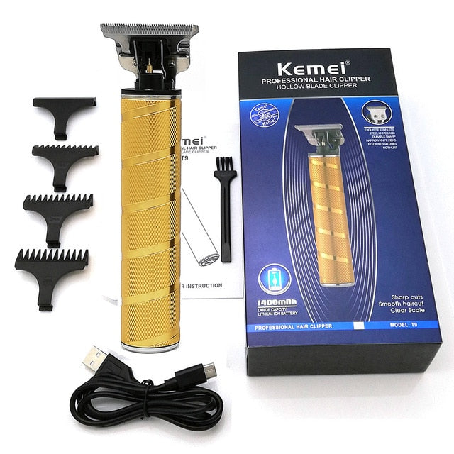 Kemei Electric Shaver for Men Twin Blade Reciprocating Cordless Razor Hair Beard USB Rechargeable Shaving Machine Barber Trimmer - HAB 