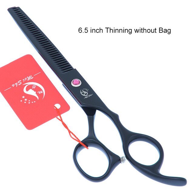 7.0 Inch Big Professional Hairdressing Cutting Scissors 6.5 Inch Thinning Shears Salon Barbers JP440C Blue Hair Tesouras A0132A - HAB 