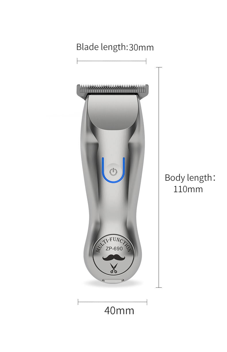 Professional Barber Hair Clipper  Men’s Cordless Balding Hair Trimmer Rechargeable Mini Hair Cutting Machine Beard Trimmer - HAB 