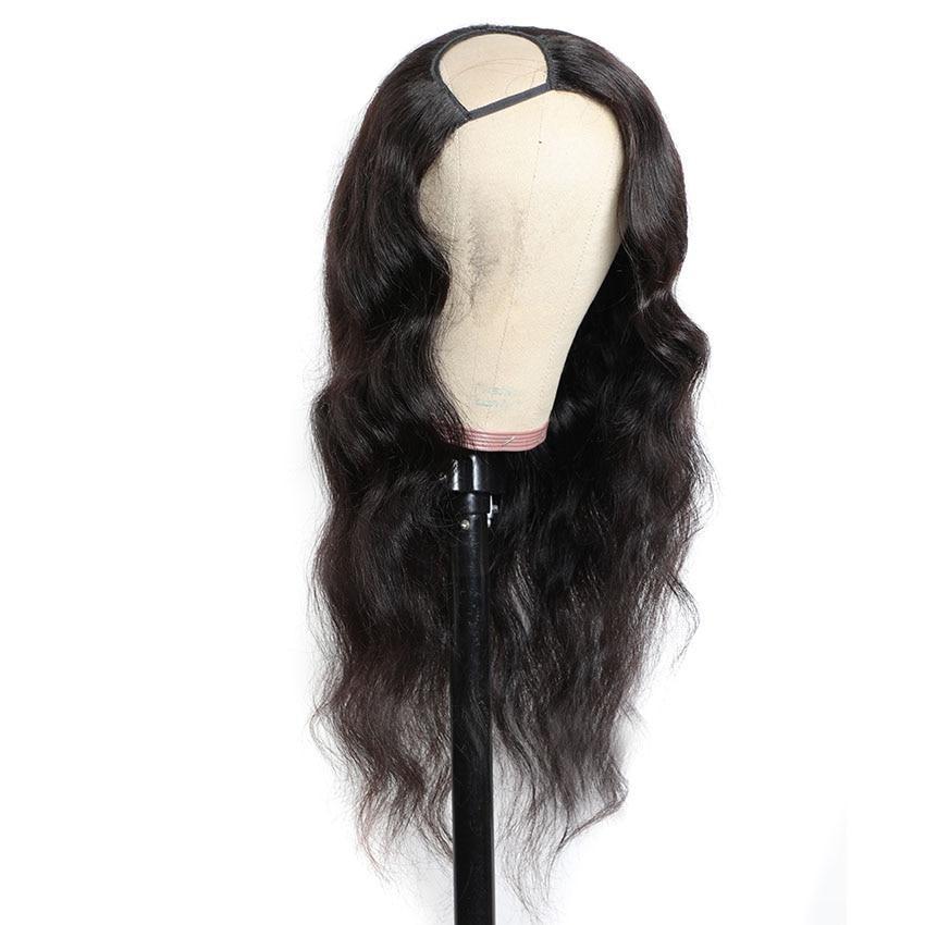 U Part Wig Body Wave Human Hair Wigs for Women Brazilian Remy Hair - HAB 