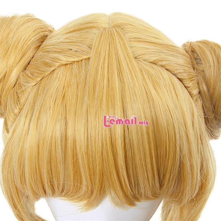 Sailor Moon Cosplay Wigs Super Long Blonde Wigs with Buns Heat - HAB 