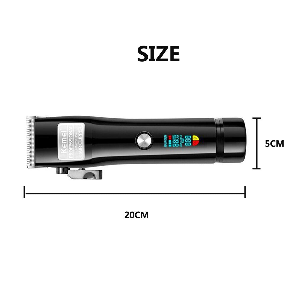 Kemei Professional Hair Clipper Electric Powerful Cordless Hair Trimmer Cutting Machine Haircut Trimmer Styling Tools Barber - HAB 