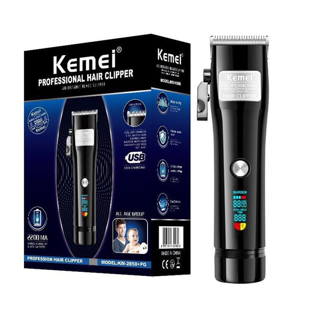 Kemei Professional Hair Clipper Electric Powerful Cordless Hair Trimmer Cutting Machine Haircut Trimmer Styling Tools Barber - HAB 