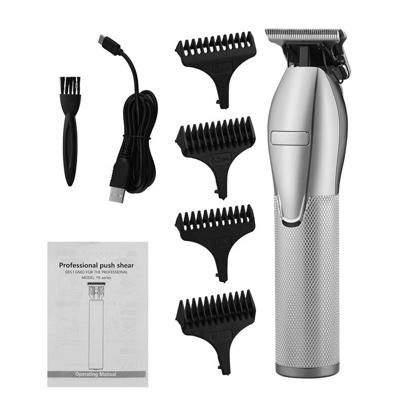 Professional Barber Hair Trimmer Electric Hair Clipper Men Beard Trimmer Rechargeable Hair Cutter Machine Outliner T-blade - HAB 