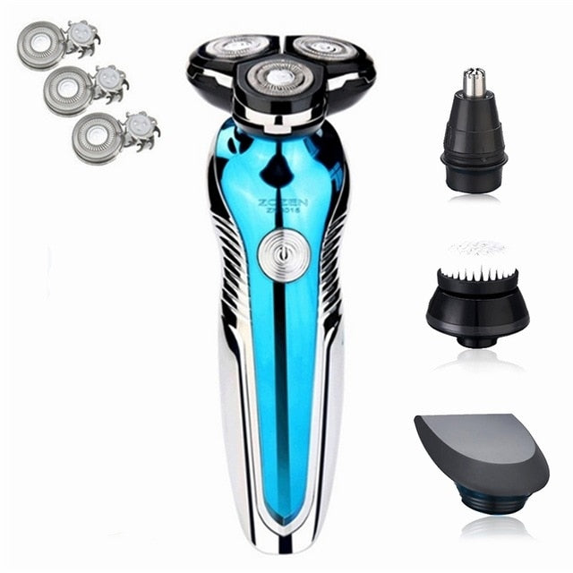 New Electric Shaver Washable Rechargeable Electric Razor Shaving Machine for Men Beard Trimmer Wet-Dry Dual Use - HAB 