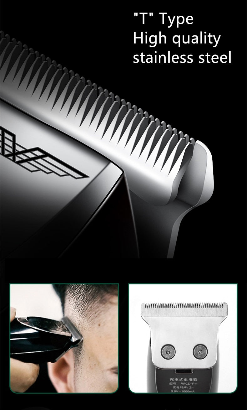 Hair clipper Professional Hair Trimmer For Men Beard Electric Hair Clippers haircut machine 0 mm Steel blade cutting machine - HAB 