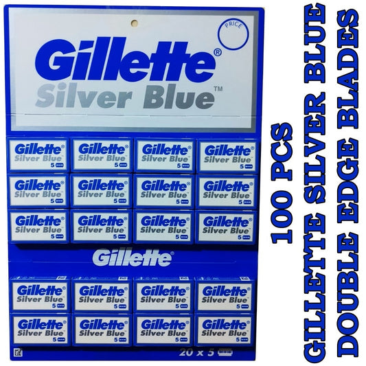 Silver Blue Double Edge Razor Blades 50 100 200 pcs - HAB 