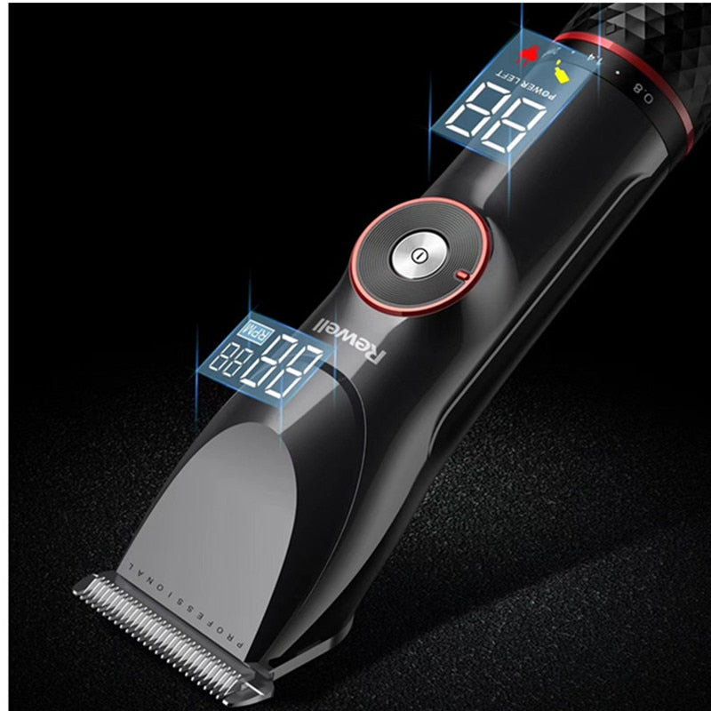 3500mah 10H Hair clipper For Men Washable Rechargeable Hair Trimmer Stainless Steel head Professional Cutting Machine Wireless - HAB 