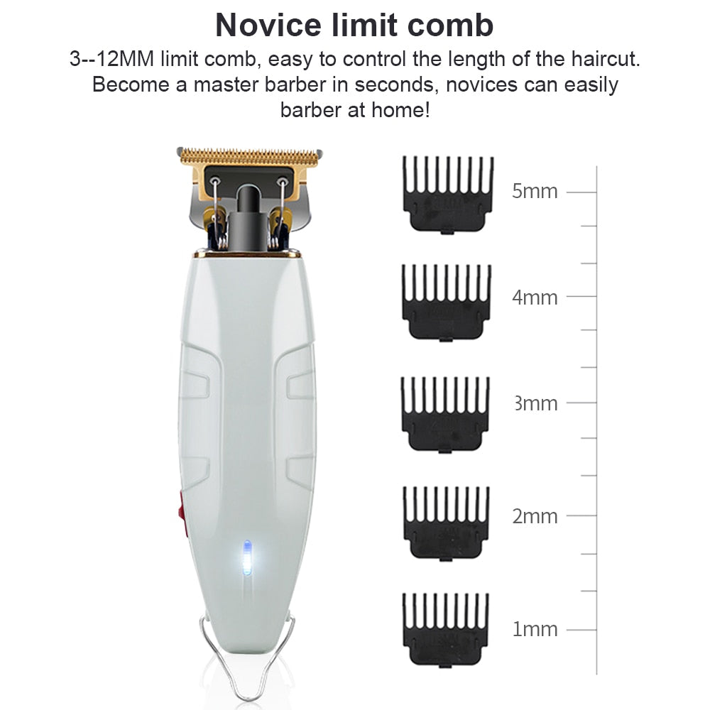 Professional Electric Barber Hair Clipper+Nose Hair Trimmer T-Outliner Finish Cutting Machine Beard Trimmer Razor Shaver Mower - HAB 