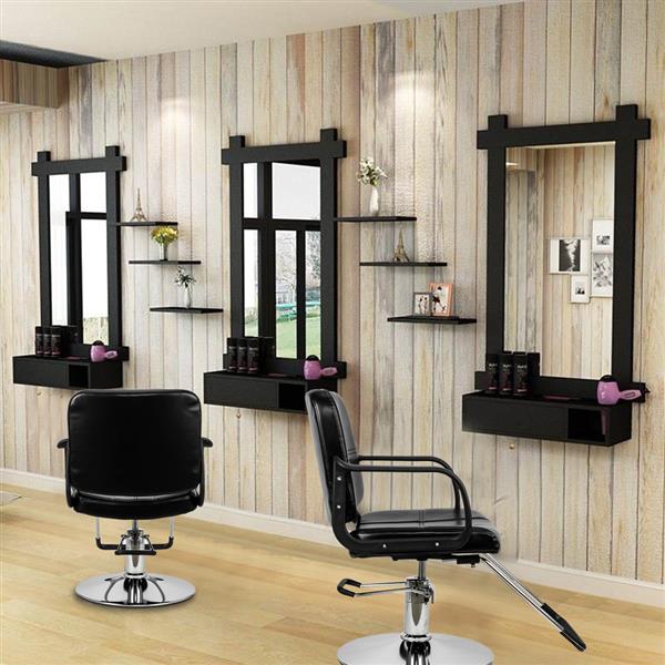 HC125  Beauty Salon Chair Salon Chair Barber Woman Barber Chair Hairdressing Chair Black US warehouse in Stock - HAB 