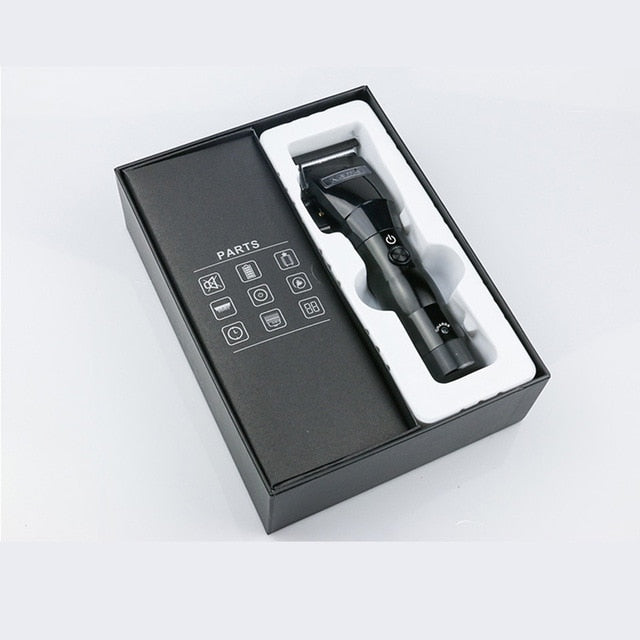 kemei hair trimmer KM- 2850 hair clipper Oil head electric clipper steel cutter head wireless charging electric hair clipper - HAB 