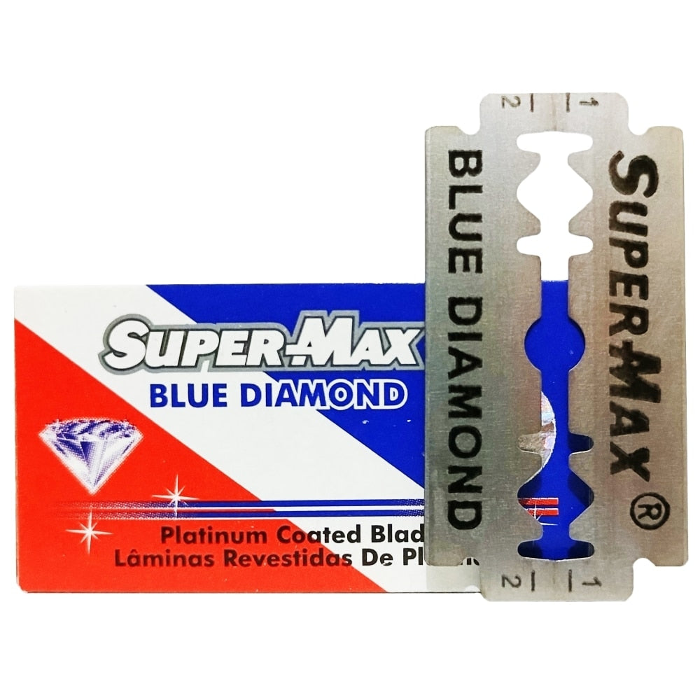 Super Max Blue Diamond Double Edge Razor Blades 50 100 200 pcs   FREE SHİPPİNG - HAB 