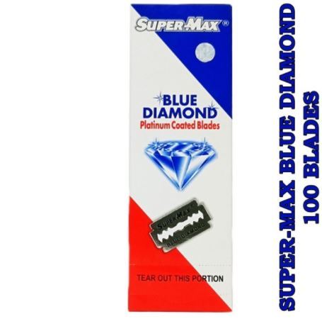 Super Max Blue Diamond Double Edge Razor Blades 50 100 200 pcs   FREE SHİPPİNG - HAB 