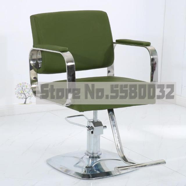 New Hairdressing Chair Hairdressing Salon Special Barber Shop Hairdressing Salon Shearing Chair Stainless Steel Armrest Hairdres - HAB 