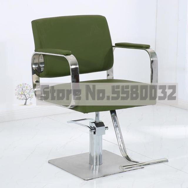 New Hairdressing Chair Hairdressing Salon Special Barber Shop Hairdressing Salon Shearing Chair Stainless Steel Armrest Hairdres - HAB 