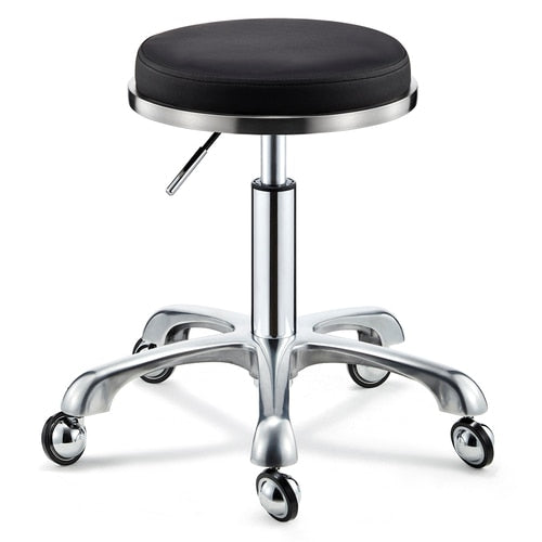 Stainless Steel Brushed Lifting Stool Explosion-proof Stool Barber Chair Bench Hairdressing Salon Rotating Stool Master Chair - HAB 