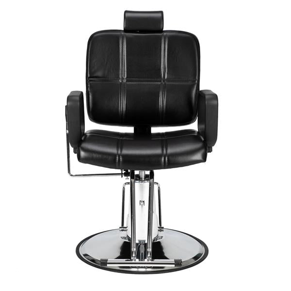 In Stock Barber Chair Reclining Haircut Lady Chair Hairdressing Chair Black  US Warehouse - HAB 