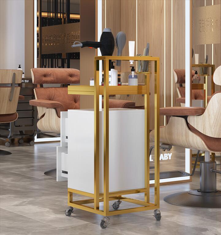 Net celebrity barber shop tool cabinet hair salon special multifunctional locker storage beauty salon trolley - HAB 