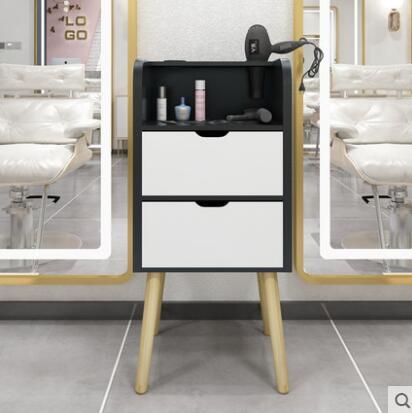 Barber shop tool cabinet hair salon special tool table hairdresser rack drawer mirror cabinet small hair cutting cabinet - HAB 