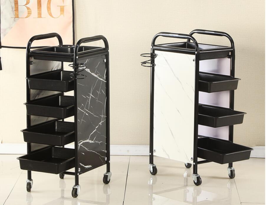 Beauty salon trolley special barber shop hot dyeing tool cart hair salon hand-pulling cart multi-function tool cabinet - HAB 