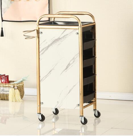 Beauty salon trolley special barber shop hot dyeing tool cart hair salon hand-pulling cart multi-function tool cabinet - HAB 