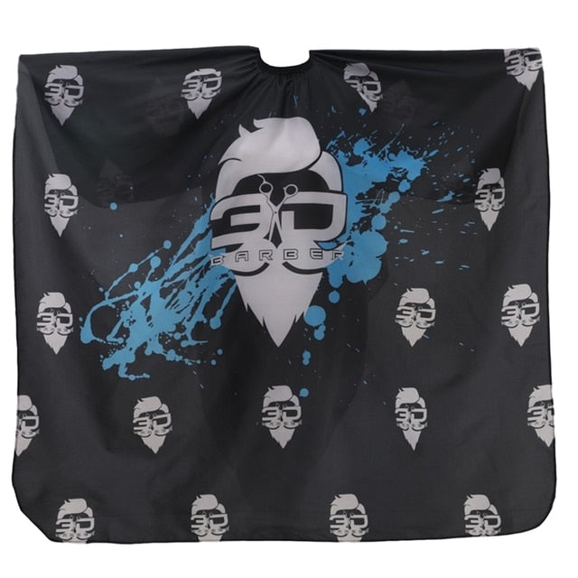 2020 New Haircut Hairdressing Barber Cloth Skull Pattern Apron Polyester Cape Hair Styling Design Supplies Salon Barber Gown - HAB 