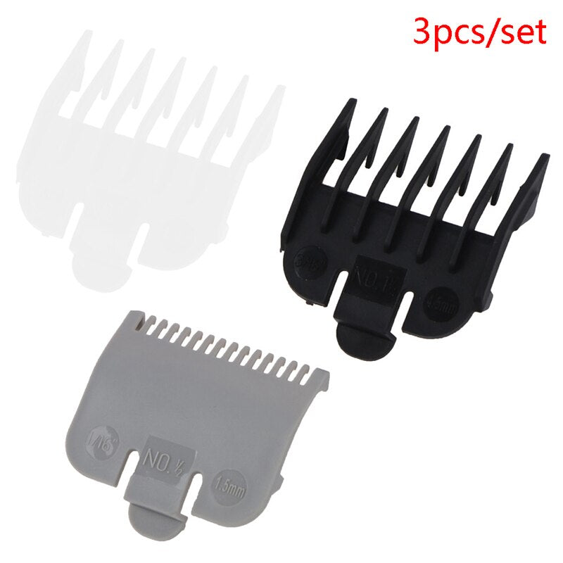 New 3Pcs/Set Universal Hair Clipper Limit Comb Guide Attachment Barber Replacement Wholesale 1.5mm/3mm/4.5mm Styling Accessories - HAB 