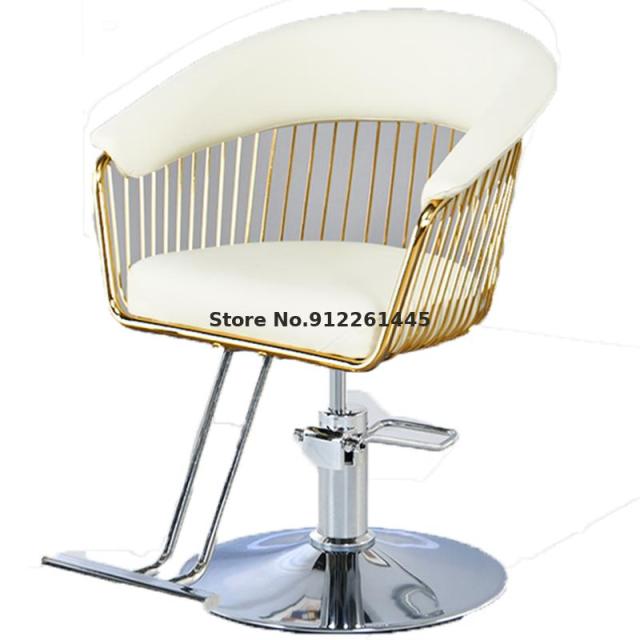 Sturdy And Durable Barber Shop Chair Hair Salon Special Net Red Disc High-grade Lifting Rotating Hair Cutting Hairdressing Chair - HAB 