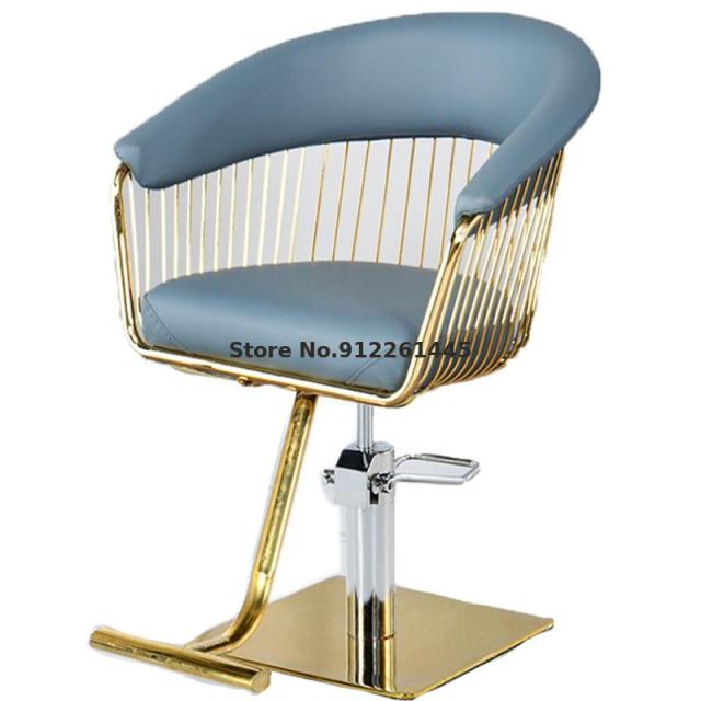 Sturdy And Durable Barber Shop Chair Hair Salon Special Net Red Disc High-grade Lifting Rotating Hair Cutting Hairdressing Chair - HAB 