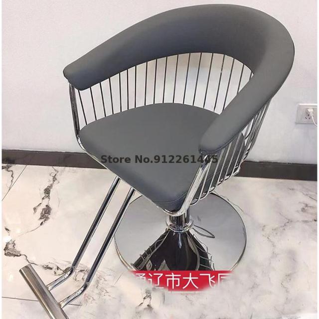 Sturdy And Durable Barber Shop Chair Hair Salon Special Net Red Disc High-grade Lifting Rotating Hair Cutting Hairdressing Chair - HAB 