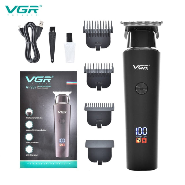 VGR Professional Hair Clippers With Fade Blade Stagger-teeth Hair Cutting Machine  hair trimmer fade haircut machine barbershop - HAB 