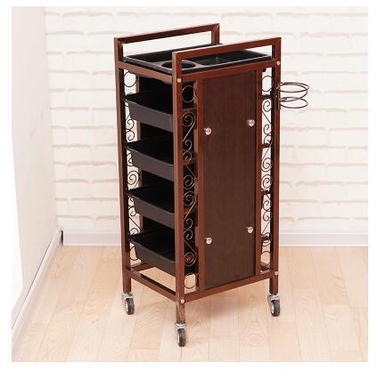 Beauty Salon Cart Hot Dye Cart Hair Salon Five Bars Barber Shop Cart Tool Cabinet. - HAB 