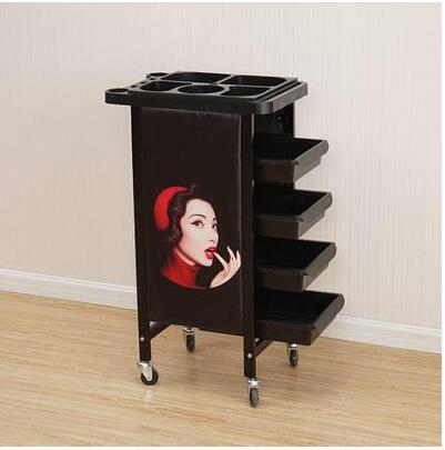 Beauty Salon Cart Hot Dye Cart Hair Salon Five Bars Barber Shop Cart Tool Cabinet. - HAB 