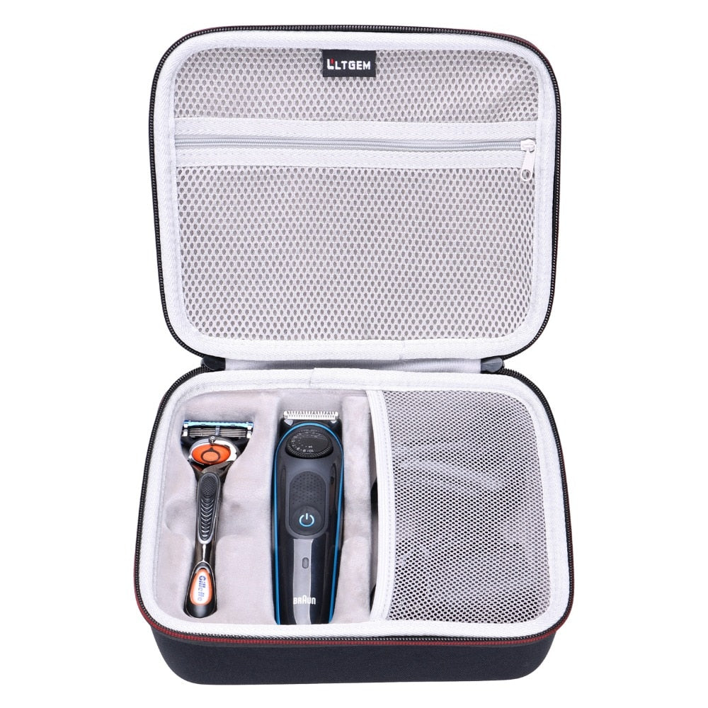 LTGEM EVA Hard Case for Braun BT3040 Men's Ultimate Hair Clipper/Beard Trimmer - Travel Protective Carrying Storage Bag - HAB 